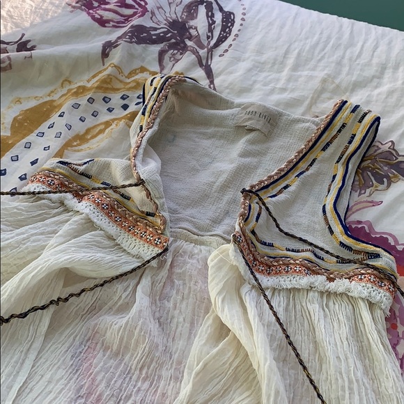 Moon River Tie Blouse - Picture 6 of 7